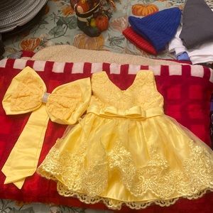 Yellow baby girl dress